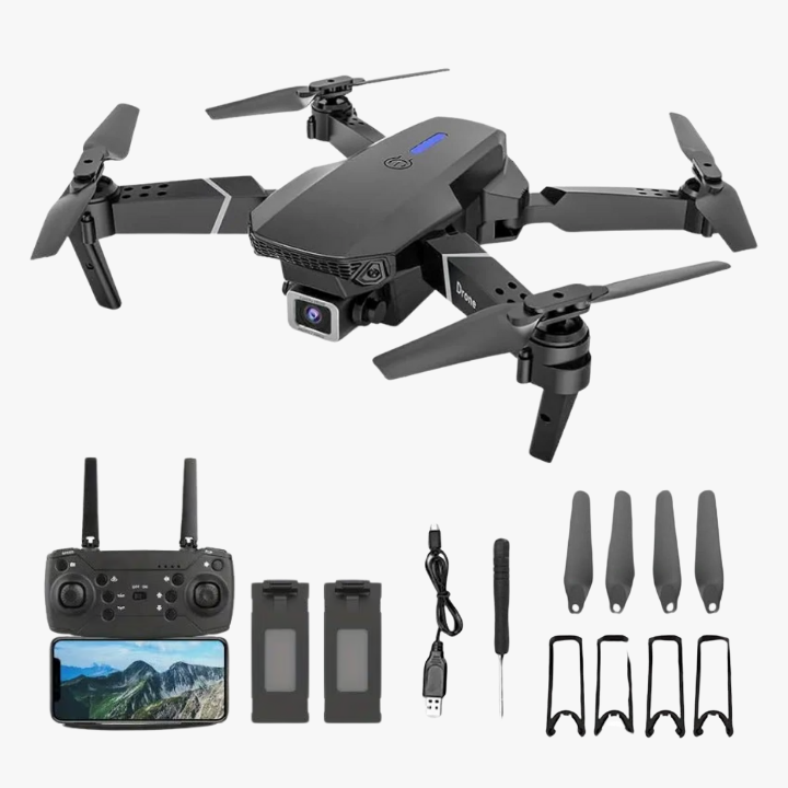 Dron E88 Pro — Camara 4K Plegable